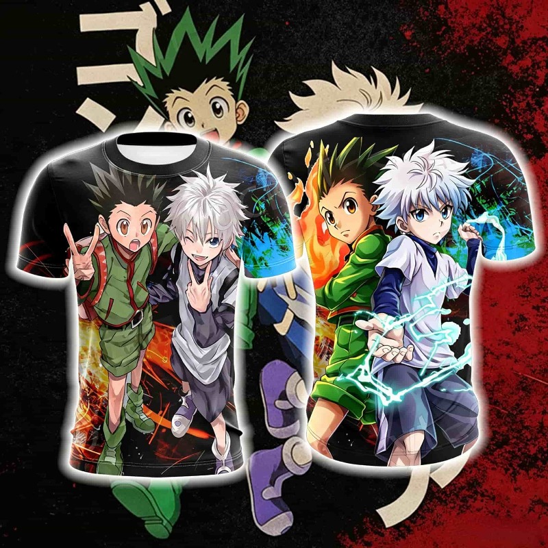 Cosplay Anime Killua Zoldyck - Koszulka sportowa z motywem anime Hunter
