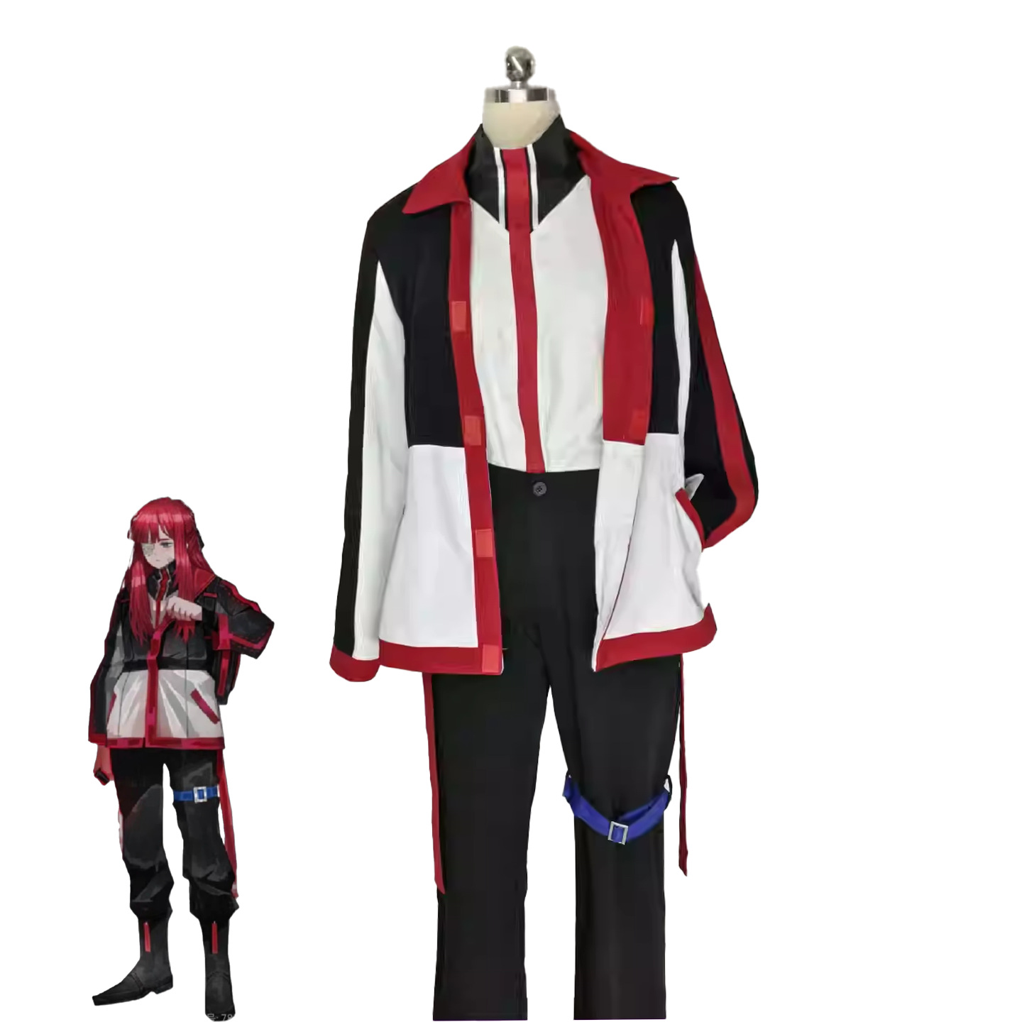 Anime Cosplay Black Girl - Kostium Cosplay Yuri z gry Limbus