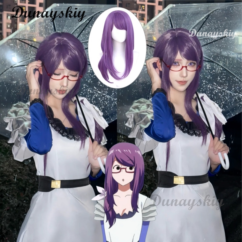 Anime Cosplay Glasses - Anime Tokyo Kamishiro Rize Biała Sukienka