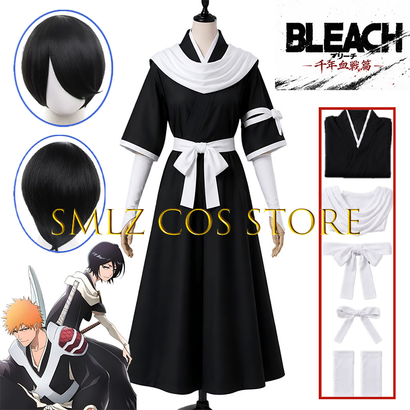 Cosplay Anime Black - 2026 TYBW Rukia Cosplay Kostium Kuchiki