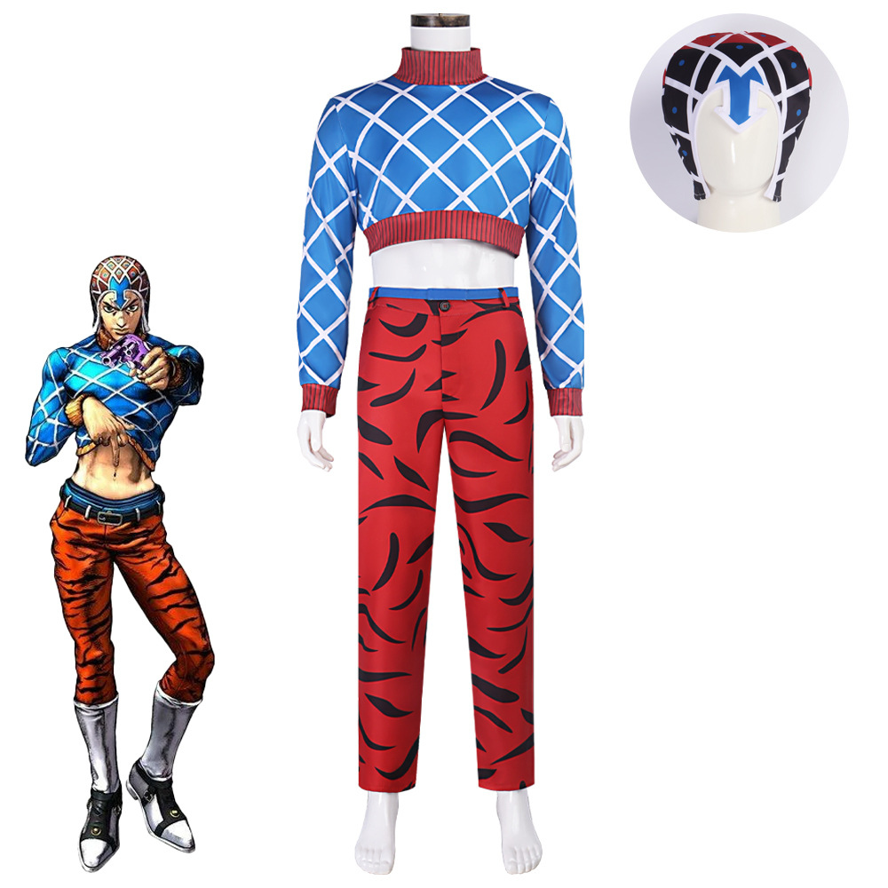 Cosplay Anime Jojo - Kostium Cosplay Anime JoJo Guido Mista