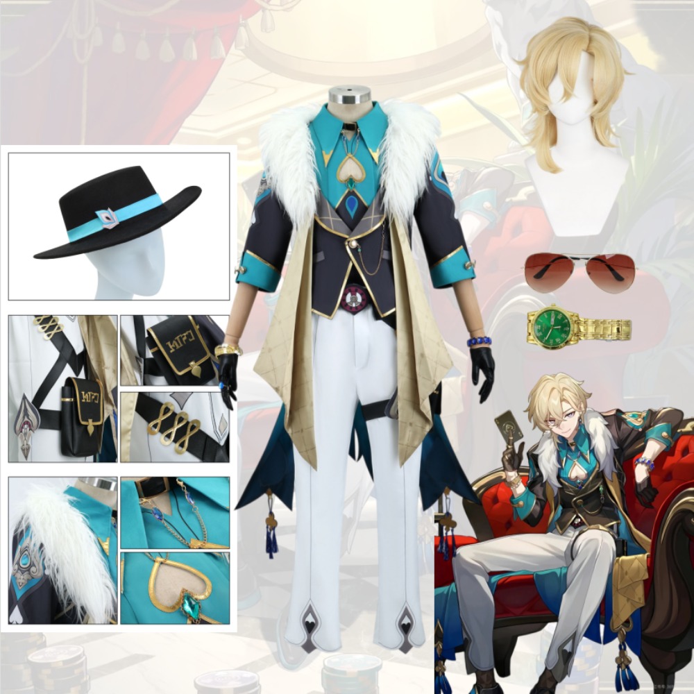 Kostium cosplay Aventurine z H – Anime Cosplay Glasses recenzja i cena