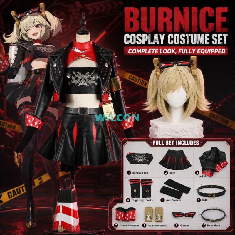 Peruka i kostium Burnice White – Anime Cosplay Glasses recenzja i cena