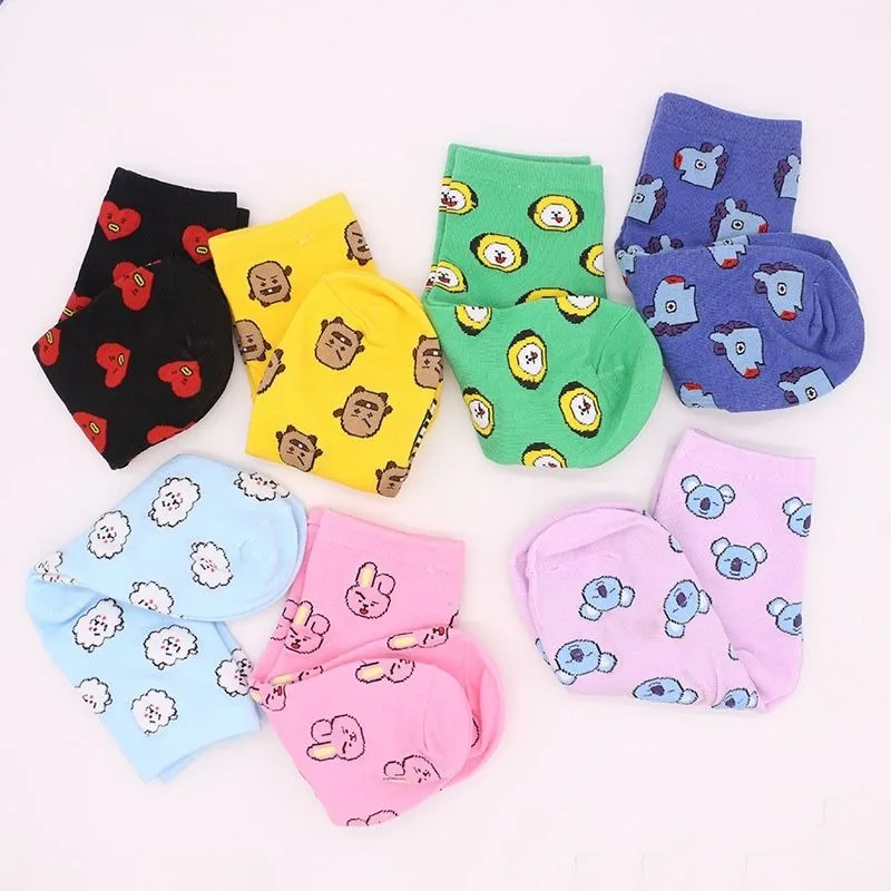 Urocze skarpetki BT21 z kreskó – Cosplay Korean Anime recenzja i cena